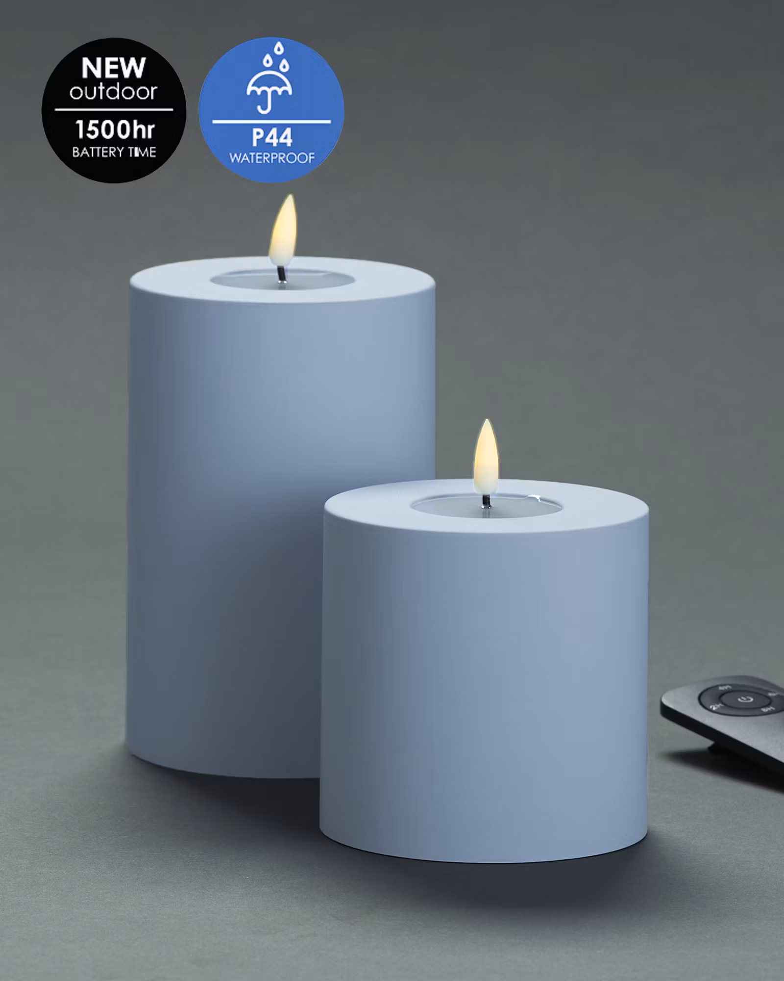 Utomhus LED-Blockljuspaket Ø10cm - Set av 2st