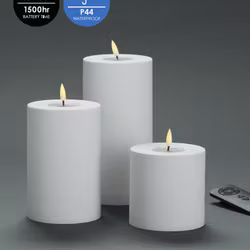 Utomhus LED-Blockljuspaket Ø10cm - Set av 3st