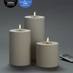 Utomhus LED-Blockljuspaket Ø10cm - Set av 3st