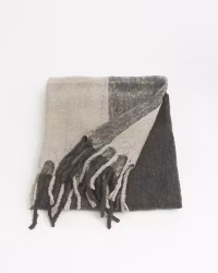 Pläd Mjuk Ullmix 130x150 cm – Grå/Sand