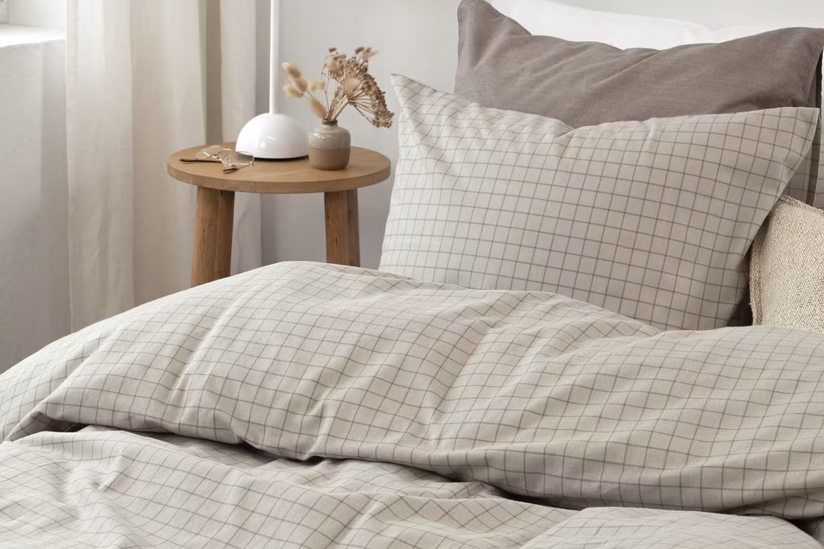 Påslakanset Flanell Birger, Greige