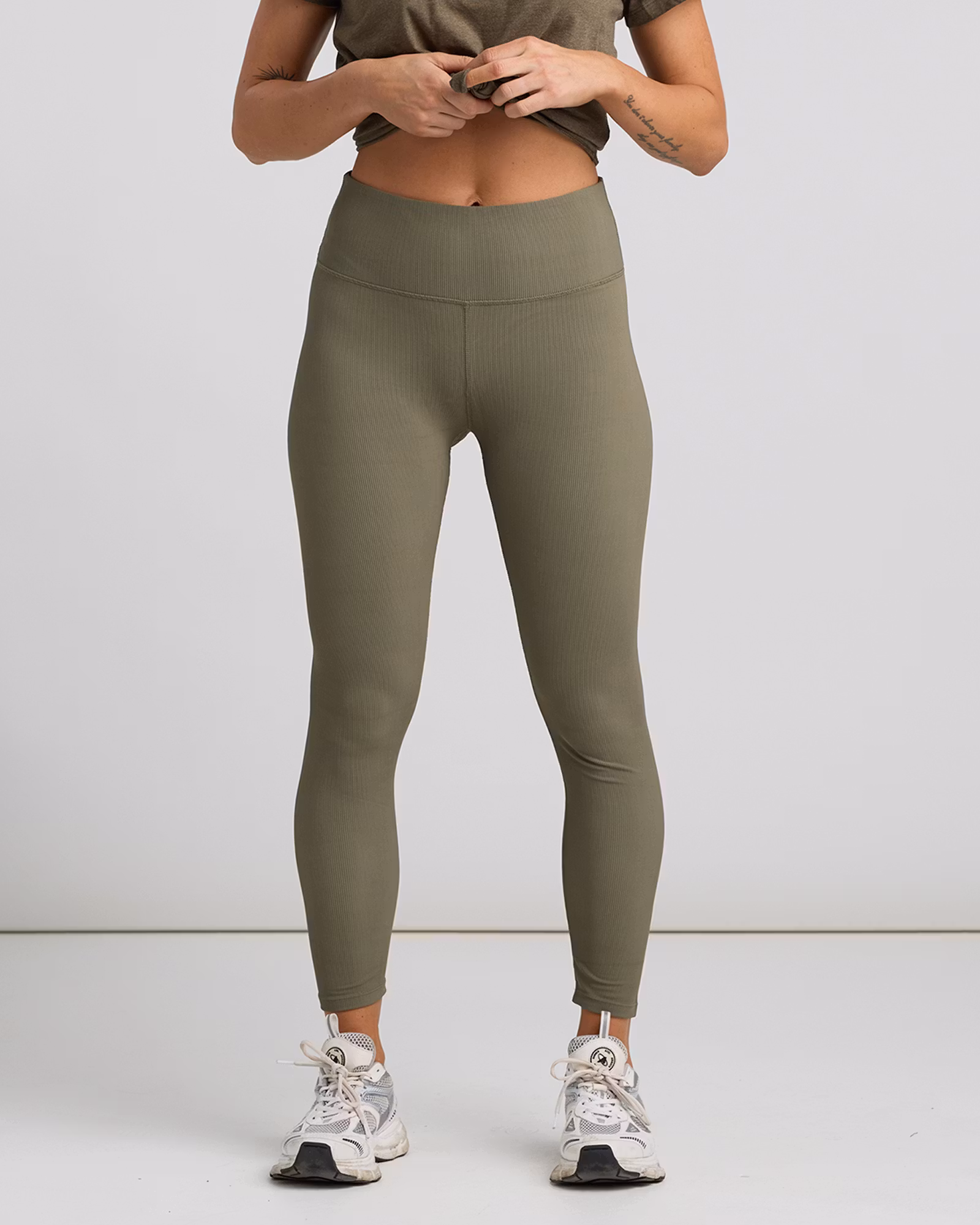 Ribbtights High Waist - Army