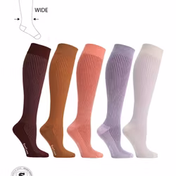 Pink Ribb Stödstrumpor Breda Vader, 15-21 mmHg  5-Pack