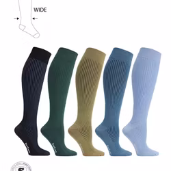 Blue Ribb Stödstrumpor Breda Vader, 15-21 mmHg 5-Pack