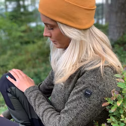 Mjuk Mössa i Ribb Eco-Bomull - Kantarell