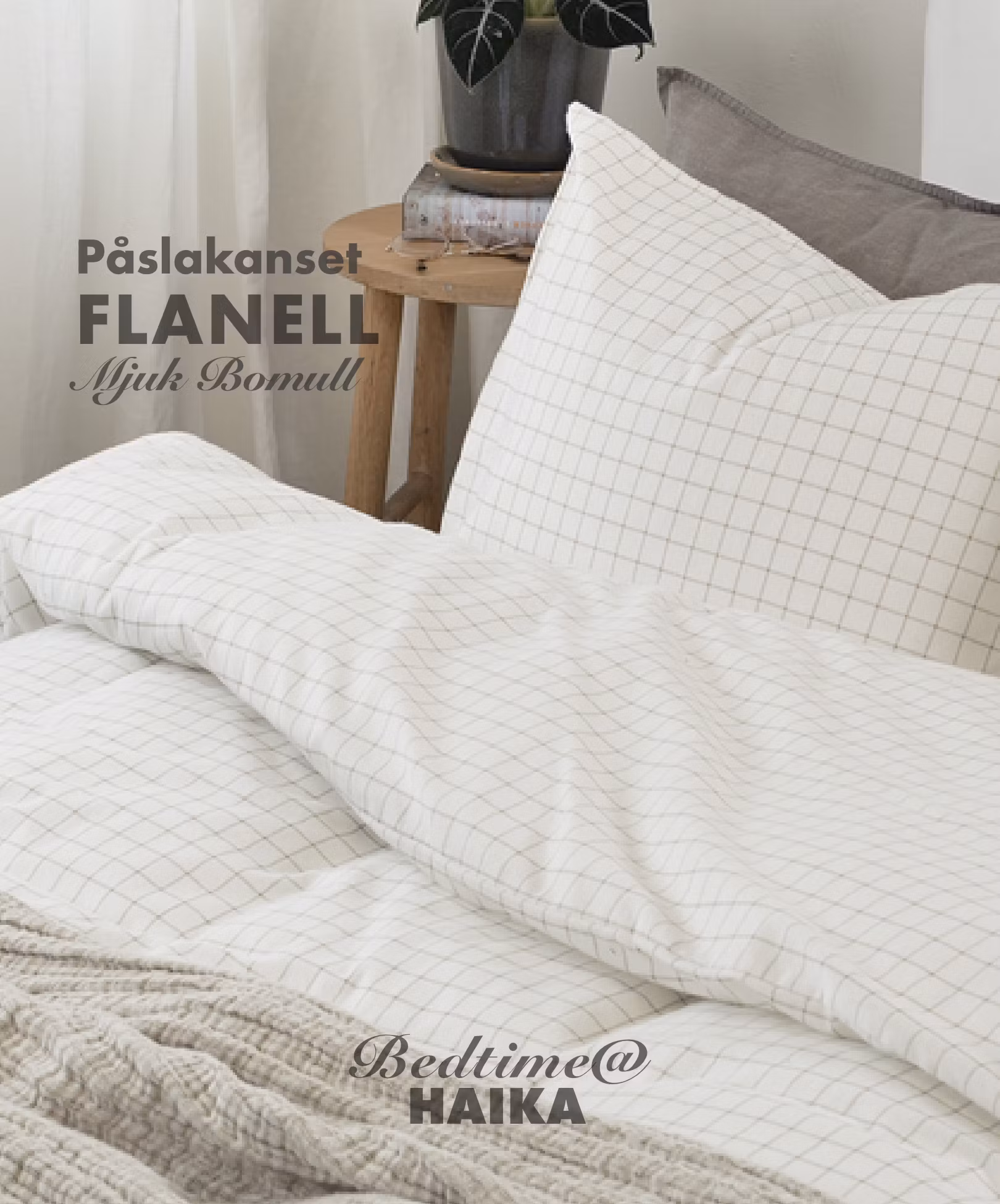Påslakanset Flanell Birger, Off-White