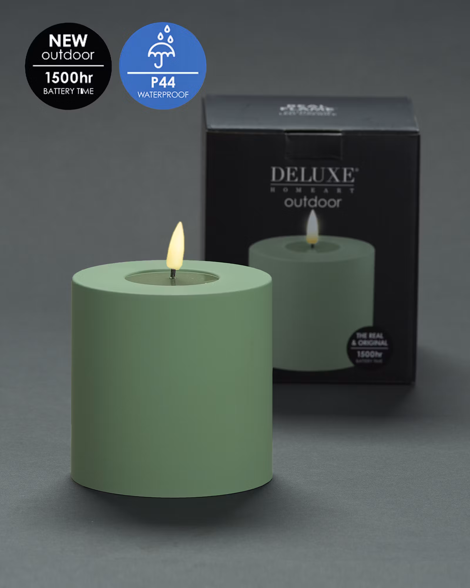 Utomhus LED-Blockljus Ø10cm - Höjd 10cm