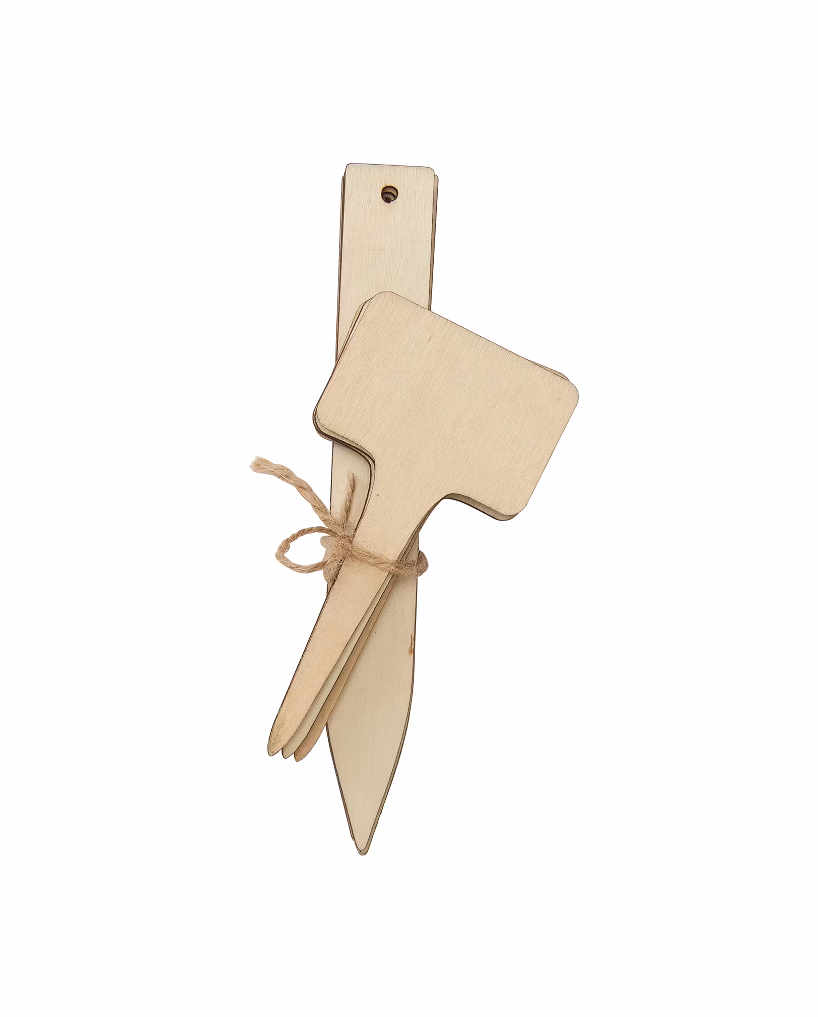 TRÄDGÅRDSSKYLTAR - Mixade Naturträ 10pk