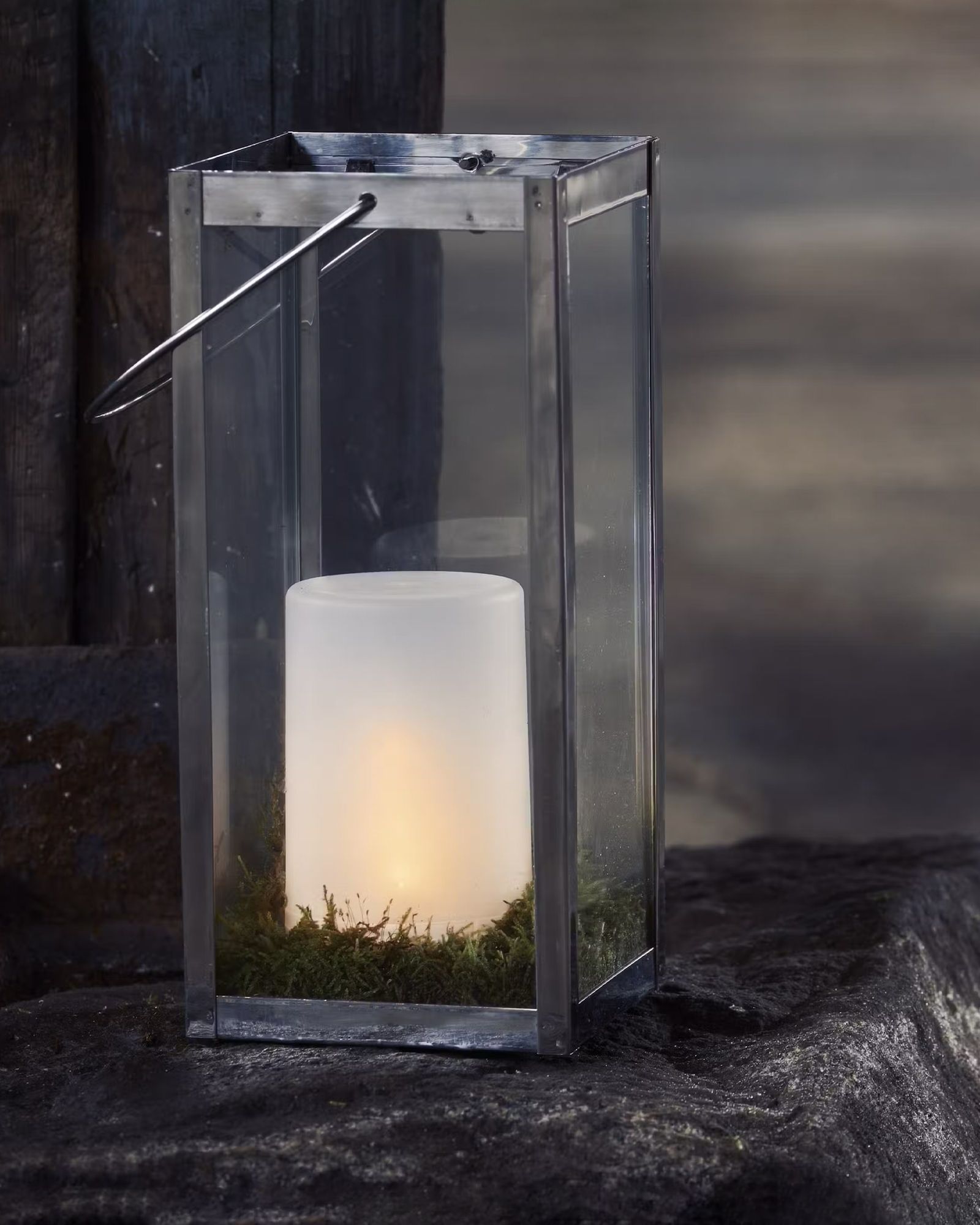 Utomhus LED-Flame med Timer, IP44 H:14,5cm