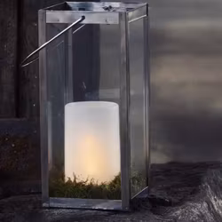 Utomhus LED-Flame med Timer, IP44 H:14,5cm