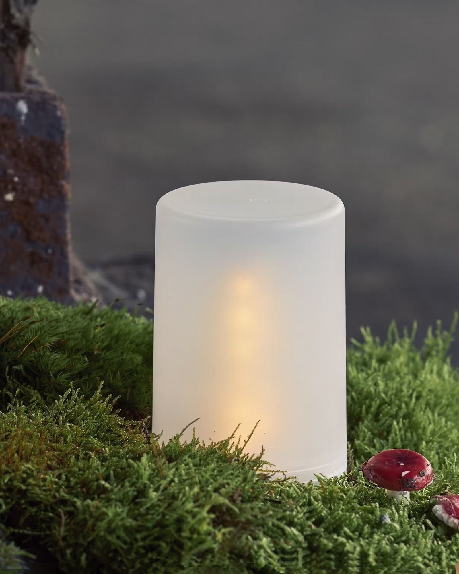 Utomhus LED-Flame med Timer, IP44 H:14,5cm