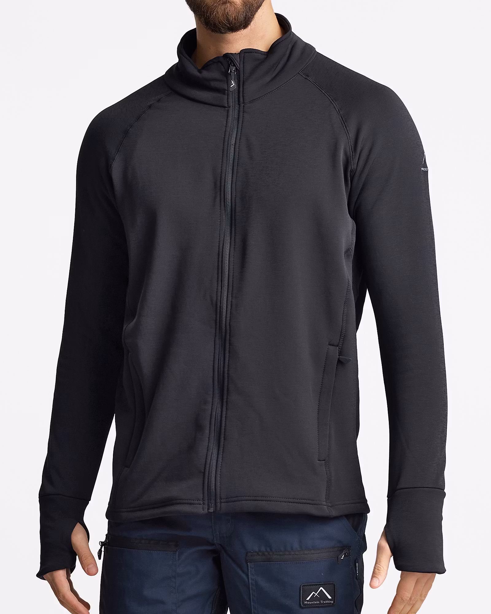 Mountain Trekking Thermal Power Stretch Jacka – Herr, Svart