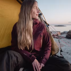 Jacket 3Layer Outdoor Women - Plommon