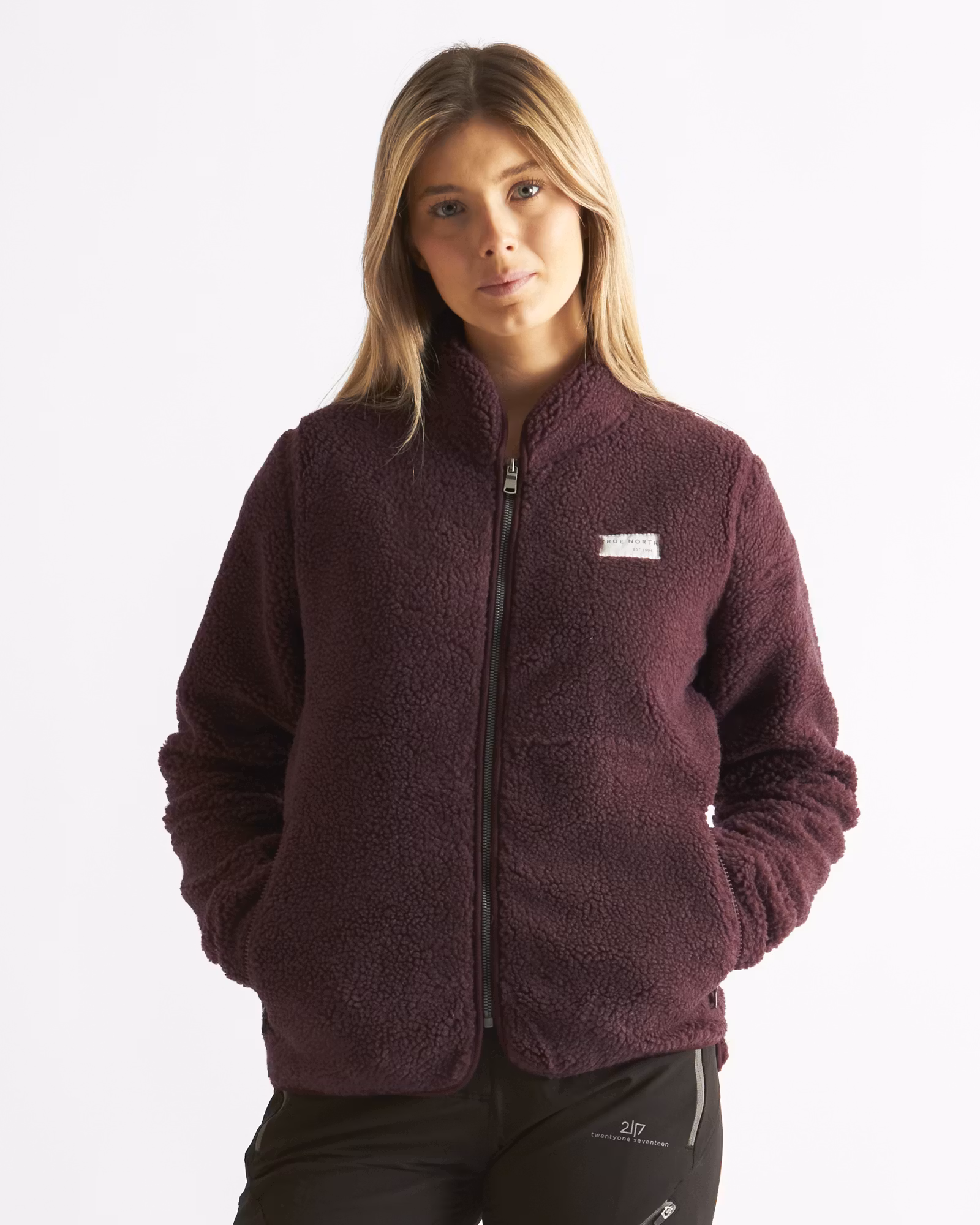 Pilejacka Full-Zip Dam Plommonlila