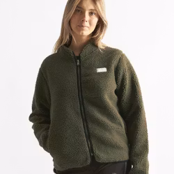 Pile Zip Jacket Dam - Tarmac