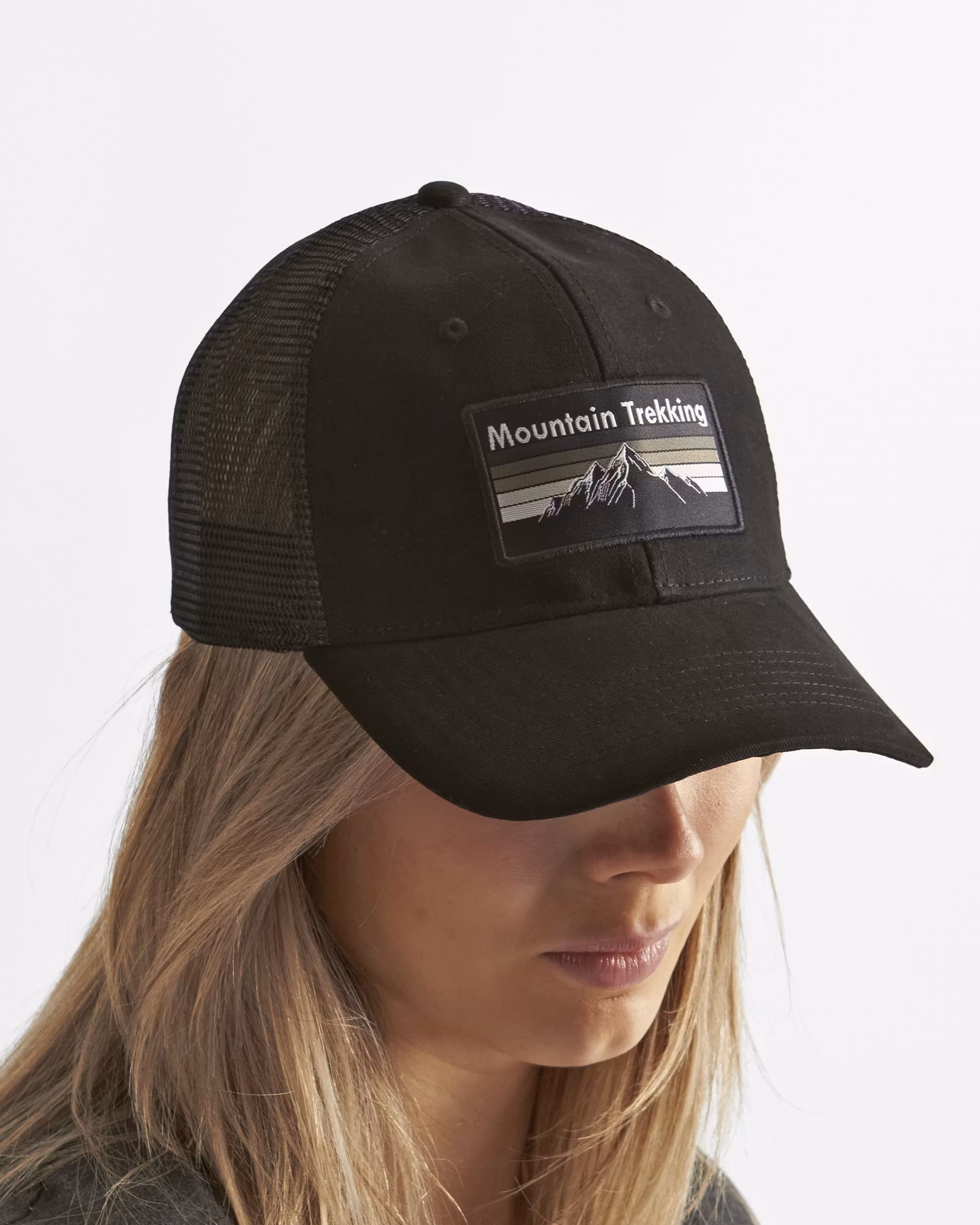 Trucker-Keps med Mesh Trekking - Svart