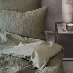 Påslakanset i Mjuk Bomullsmuslin, Grön