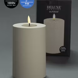 Utomhus LED-Blockljus Ø10cm - Höjd 15cm