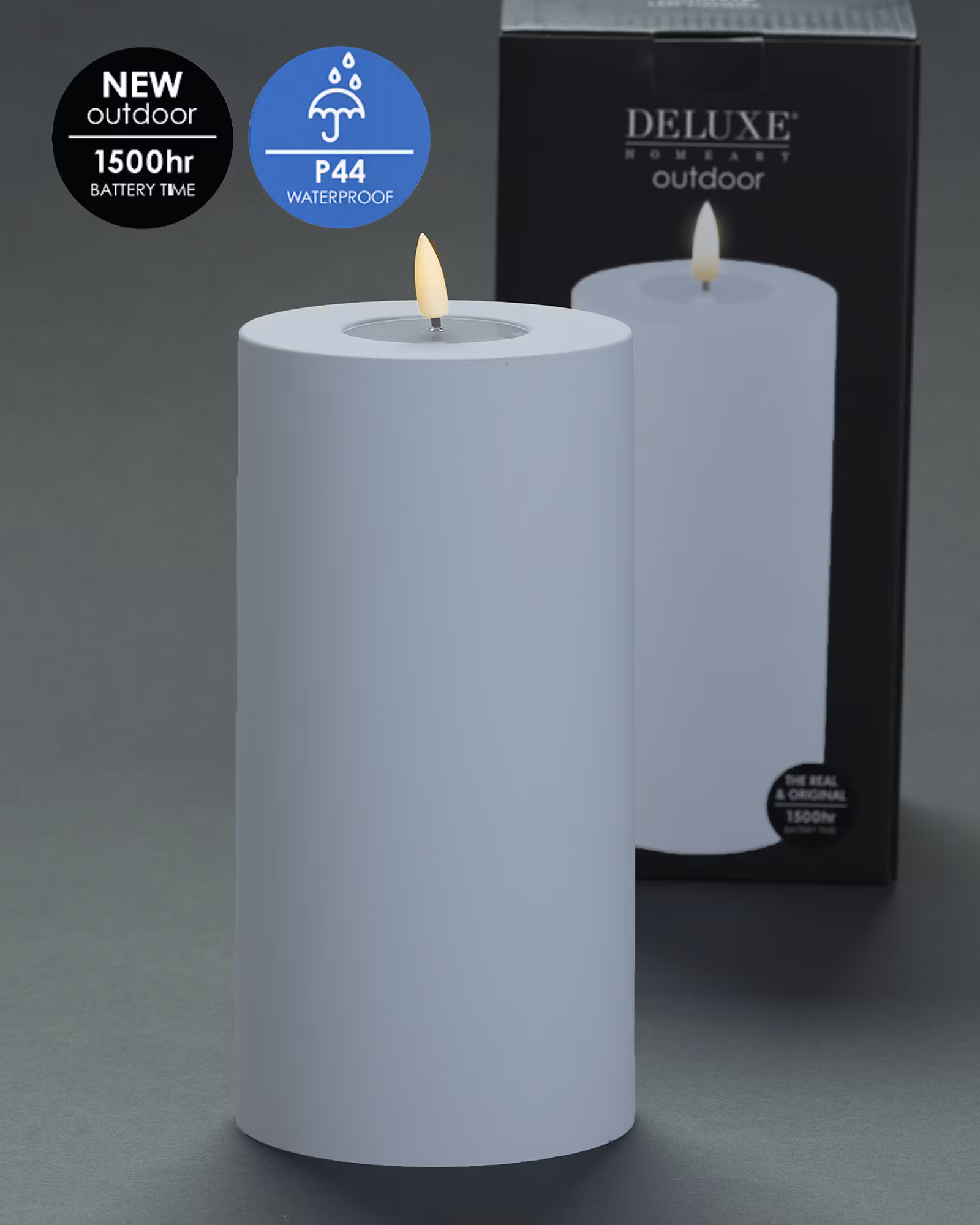 Utomhus LED-Blockljus Ø10 - Höjd 20cm