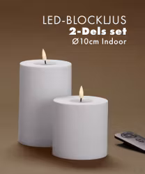 Deluxe LED-Blockljus Paket Ø10 Inomhus i Set av 2