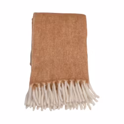 Ullpläd Tjock o Mjuk 130 x 170cm - Camel