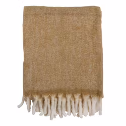 Pläd Soft Ullmix 130x170cm – Gul