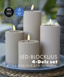 Utomhus LED-Ljuspaket Ø 7,5cm - Sand