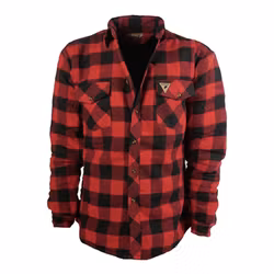 Overshirt Denver Fodrad Herr, Röd/Svart