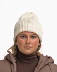 Ribbad Bomullsmössa Dam – Oversized Fit, Cocosvit