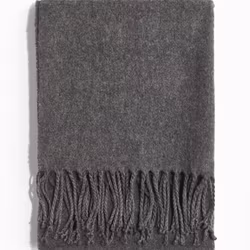 Oversize Halsduk 175x55cm, Mörkgrå