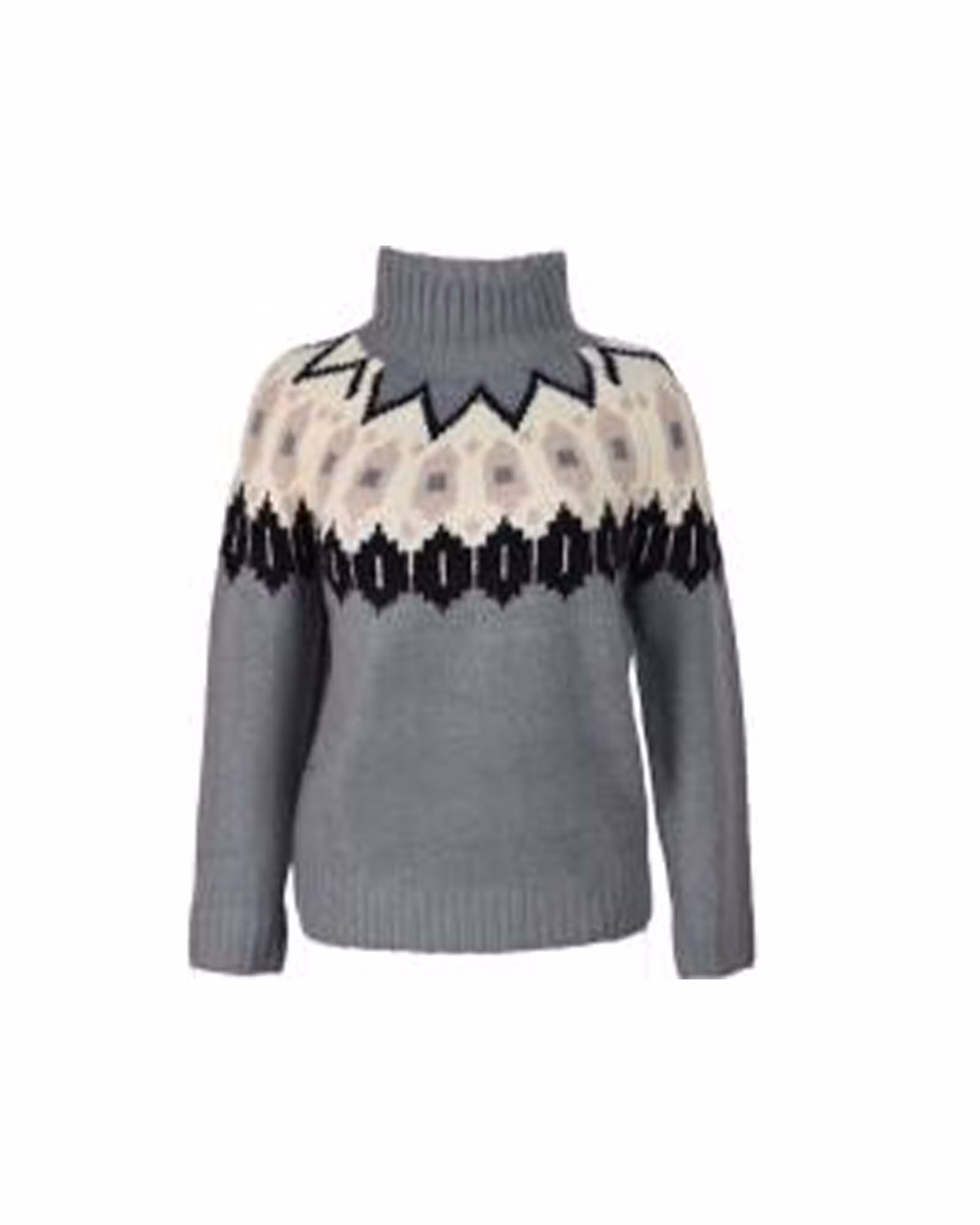 Stickad Tröja Heidi Dam, Grey Comb