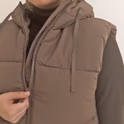 Långväst Quiltad Dam - Mocca Mousse (XS-XXL)