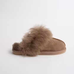 THURID Fårskinnstofflor, Brown