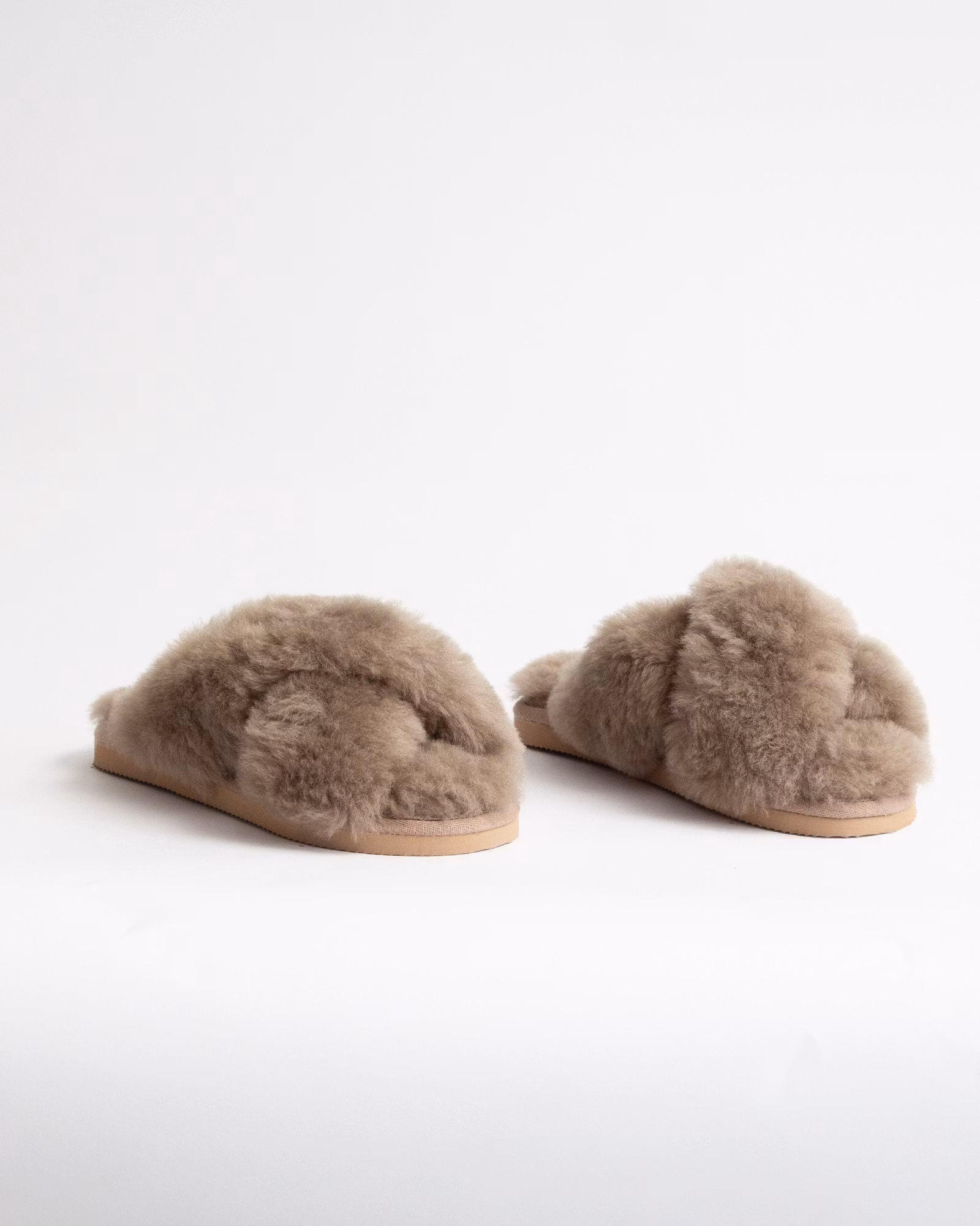 IDUN Sandaler/Tofflor med Päls, Brown