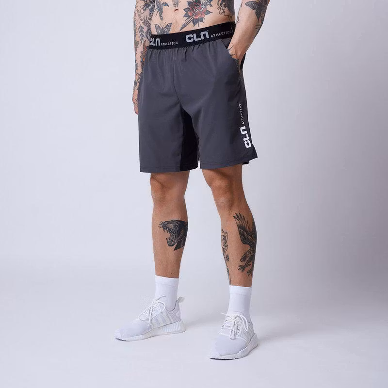Shorts 4-vägs Stretch Loose-Fit Herr, Dk.Grey