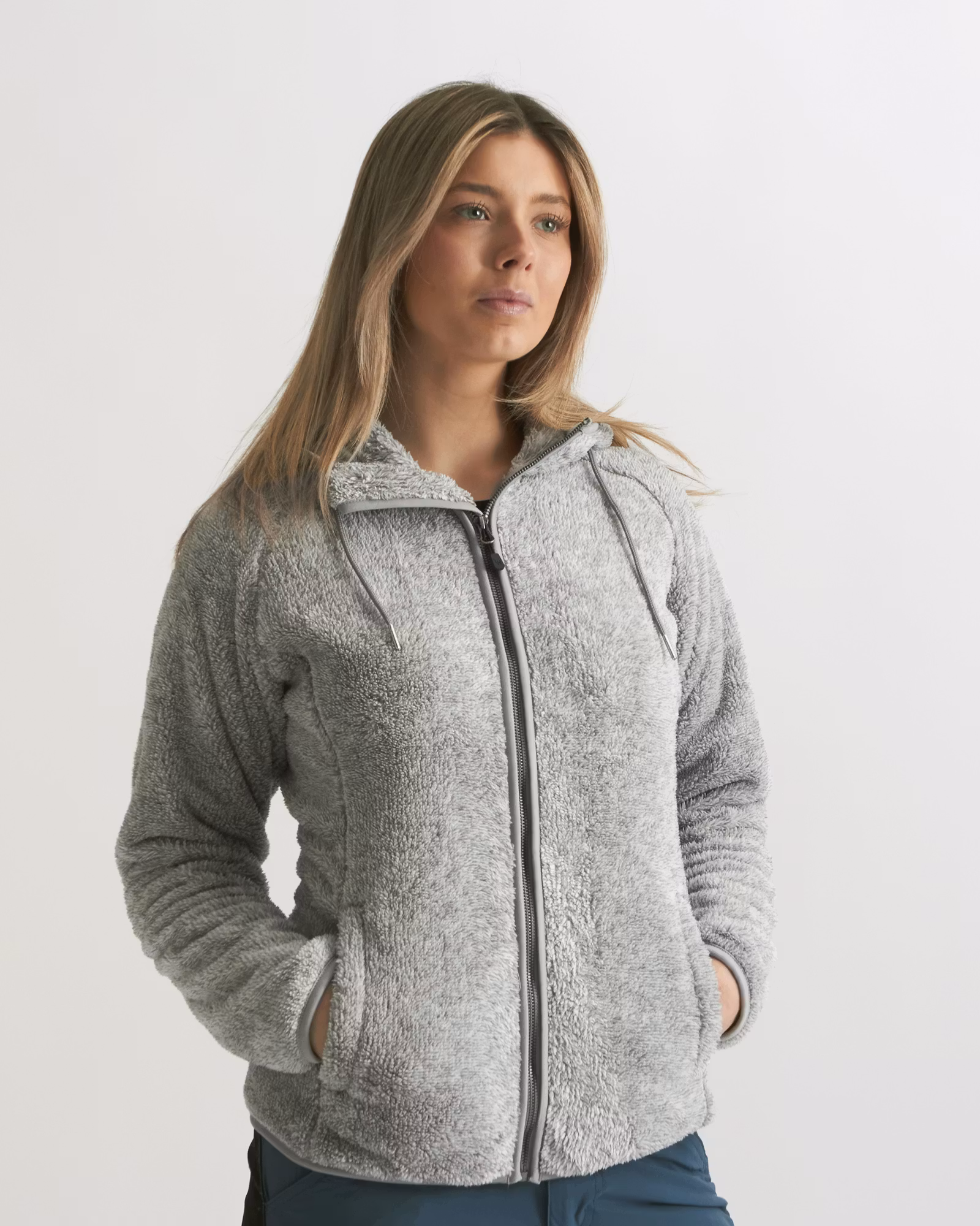Hoodie Softpile Dam, Grey