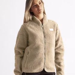 Pile Zip Jacket Dam - Beige