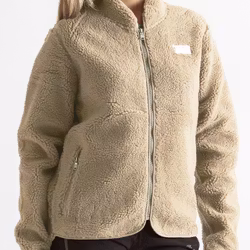 Pile Zip Jacket Dam - Beige