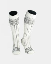 Alpine-Ski Ullsocka, Vit/Grå 1-par