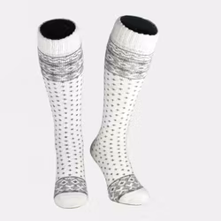 Alpine-Ski Ullsocka, Vit/Grå 1-par