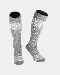 Alpine-Ski Ullsocka, Grå/Vit 1-par