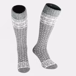 Alpine-Ski Ullsocka, Grå/Vit 1-par