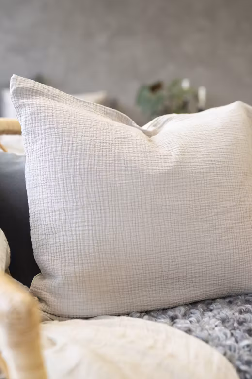 Påslakanset i Mjuk Bomullsmuslin, Sand