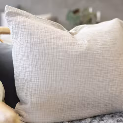 Påslakanset i Mjuk Bomullsmuslin, Sand