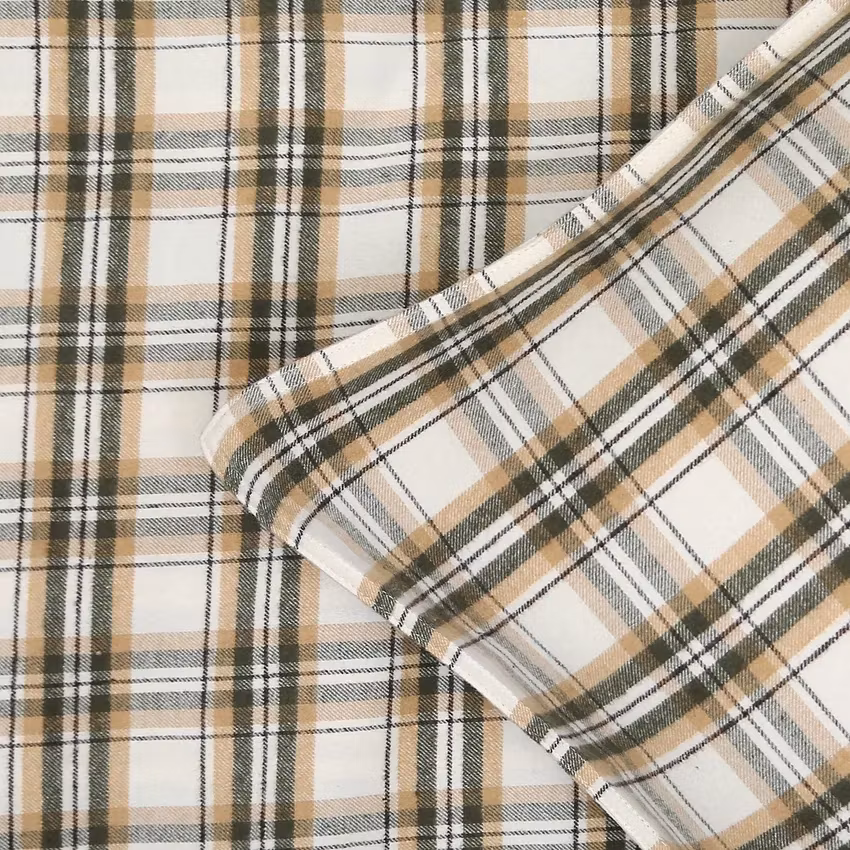 Påslakanset Flanell - Fjällnäs, Grön