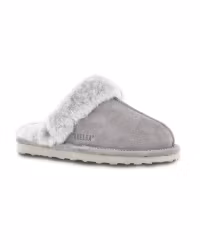 NANCY Fårskinn Slippers, Light Grey