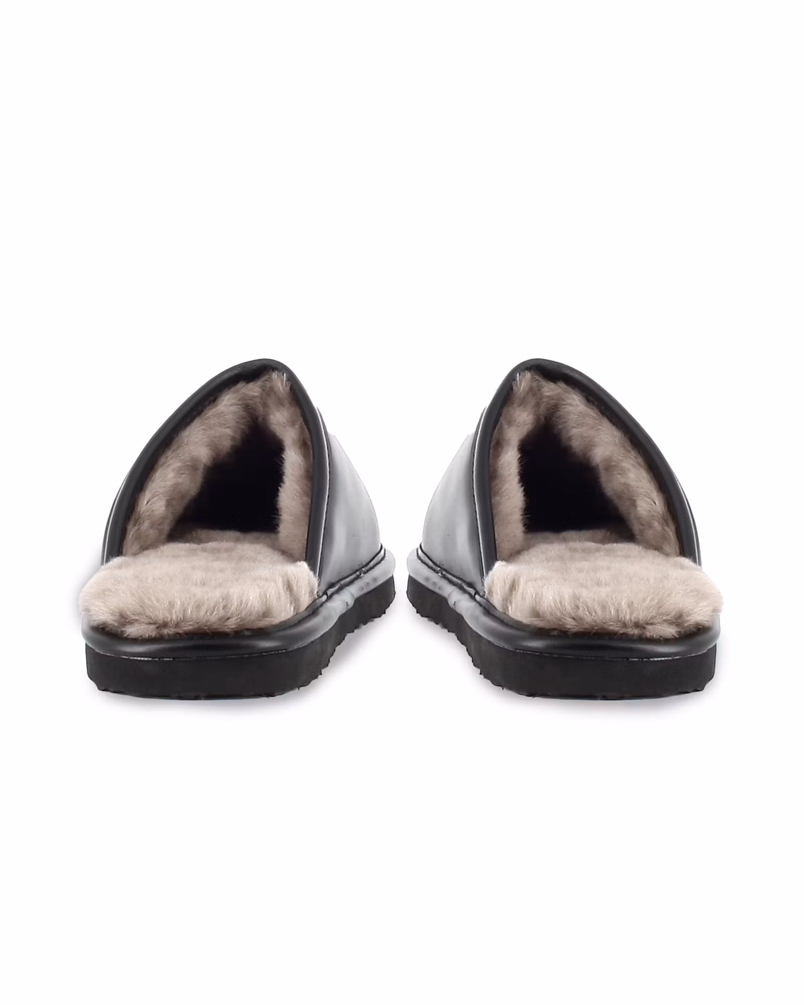 MANCHESTER Nappa Slippers, Black