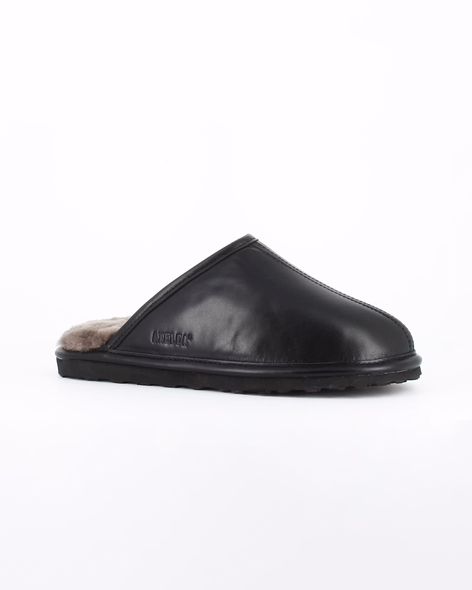 MANCHESTER Nappa Slippers, Black