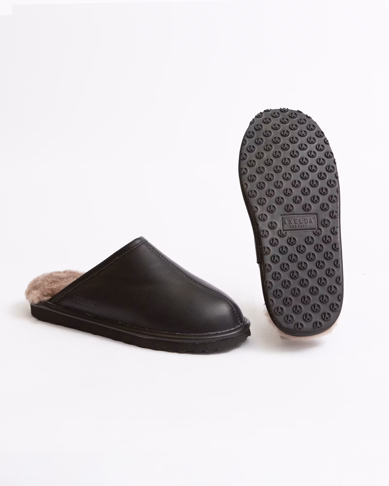 MANCHESTER Nappa Slippers, Black