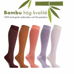 Pink Ribb Stödstrumpor Breda Vader, 15-21 mmHg  5-Pack